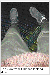 Galaxy of Thrills Articles: Big Top Turns Tables on Reporters -  The view from SkyCycle, looking down