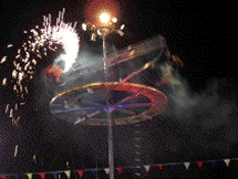 The beauty and action of a thrilling nighttime performance, as John flips through the air on his Cyber Cycle. Copyright 2005 - 2009 Pathway International All Rights Reserved. 